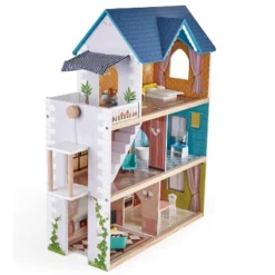 Hape Little Room Pretend Play 3 Story Wooden Doll House W/ Light, Doorbell, & Bedroom, Bathroom, Living Room, & Dining Furniture For Kids Age 3 And Up -Wild Republic Store GUEST cc3dd154 9f47 4d3b b3c3 c7238a6ad2a8