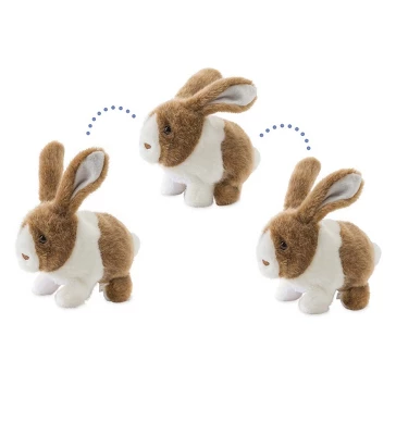HearthSong - Happy Hopping Velvety Soft Plush Bunny For Kids 4 HearthSong - Happy Hopping Velvety Soft Plush Bunny For Kids - Image 2
