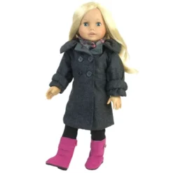 Sophia's - 18" Doll - Wool Coat, Hat, Plaid Scarf & Pink Boots - Gray -Wild Republic Store GUEST d4e927ab 55fd 4fa3 8280 016cb5ff5191