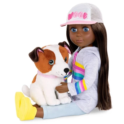 Glitter Girls Jana With Dog Plush Cuddles 14" Doll & Pet Set 5 Glitter Girls Jana With Dog Plush Cuddles 14" Doll & Pet Set - Image 3