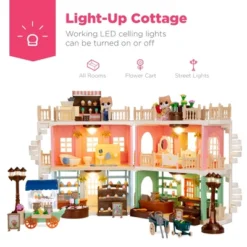 Best Choice Products Deluxe Cottage Dollhouse Mansion Pretend Toy Playset W/ 225 Accessories And Tiny Critters For Kids -Wild Republic Store GUEST db9f619a 9309 4a1a 9784 9d056d7e05f3