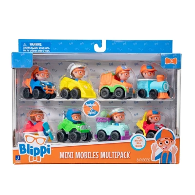 Blippi 2'' Mini Mobiles - 8pk 3 Blippi 2'' Mini Mobiles - 8pk