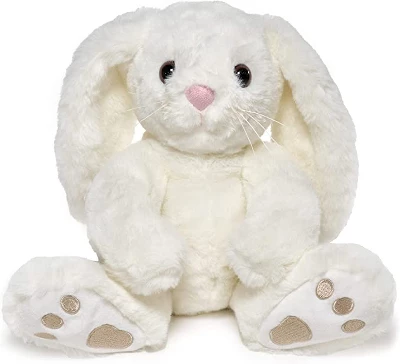 Bearington Whiskers White Plush Stuffed Animal Bunny Rabbit, 10.5 Inches 3 Bearington Whiskers White Plush Stuffed Animal Bunny Rabbit, 10.5 Inches