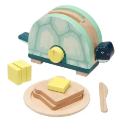 Manhattan Toy Toasty Turtle Toddler & Kids Pretend Play Cooking Toy Set