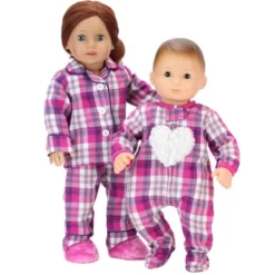 Sophia’s Flannel Pajama & Slippers Set For 18'' Dolls, Pink -Wild Republic Store GUEST f2e0a2ed 65d3 4697 854b f8cb19974542