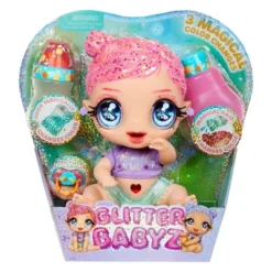 Glitter Babyz Marina Finley With 3 Magical Color Changes Baby Doll - Pink Glitter Hair -Wild Republic Store GUEST f505eb67 97c6 48c5 bf73 de20b89c854f