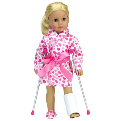 Sophia’s Doll Cast & Crutches Accessories Set For 18" Dolls 6 Sophia’s Doll Cast & Crutches Accessories Set For 18" Dolls - Image 4