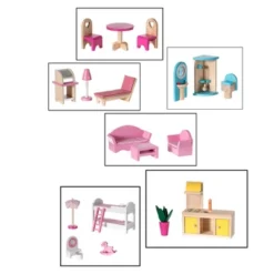 ShpilMaster Wooden Doll House With Toys And Furniture Accessories With LED Light For Ages 3+ 17 ShpilMaster Wooden Doll House With Toys And Furniture Accessories With LED Light For Ages 3+ -Wild Republic Store GUEST f8b58daa 31f4 48c6 a246 89d5e3ec4bb9