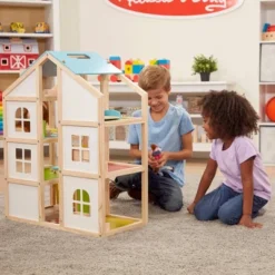 Melissa & Doug Hi-Rise Wooden Dollhouse With Furniture, Garage And Working Elevator -Wild Republic Store GUEST fc7e88d1 de02 4f7d b868 5019e6c1a40c