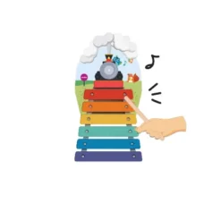 Oribel Vertiplay Musical Rail Track Xylophone Baby Toy -Wild Republic Store GUEST fd3faf9b d2a0 4a79 96a3 2365484189c6