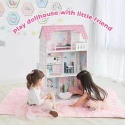 Teamson Kids 'Wonderland' Children's 2 In 1 Doll House & Play Kitchen TD-12515P -Wild Republic Store GUEST fe3a37f1 2d00 4e57 a0dc f4bb8c22d866
