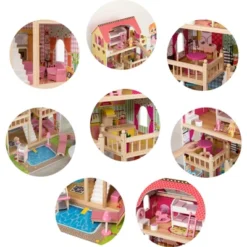 ShpilMaster Wooden Doll House With Toys And Furniture Accessories With LED Light For Ages 3+ 16 ShpilMaster Wooden Doll House With Toys And Furniture Accessories With LED Light For Ages 3+ -Wild Republic Store GUEST fff8b5fb 2d36 4d2e bb00 3c7d130eaba2